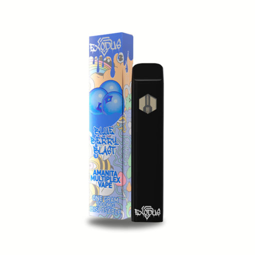 1g Exodus Amanita + HHC Blend Multiplex Disposable Vape - Blueberry Blast