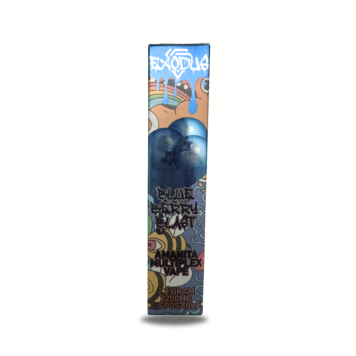 1g Exodus Amanita + HHC Blend Multiplex Disposable Vape - Blueberry Blast - Image 3