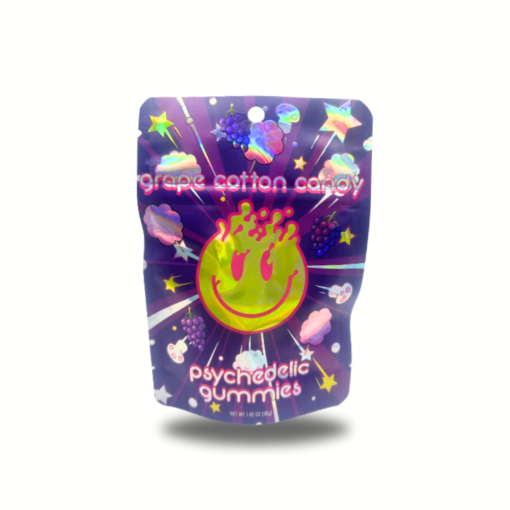 4g Happy Bars Mushroom Gummies - Grape Cotton Candy