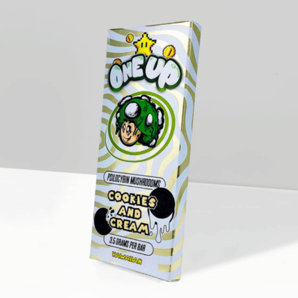 3.5g One Up Mushroom Chocolate Bar - Cookies & Cream - Image 5