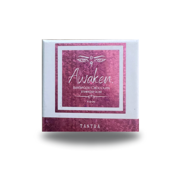4g Awaken Superfood Chocolate Bar - Strawberry Rose - Tantra