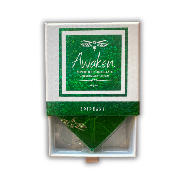 4g Awaken Superfood Chocolate Bar - Ceremonial Mint Matcha - Epiphany - Image 2