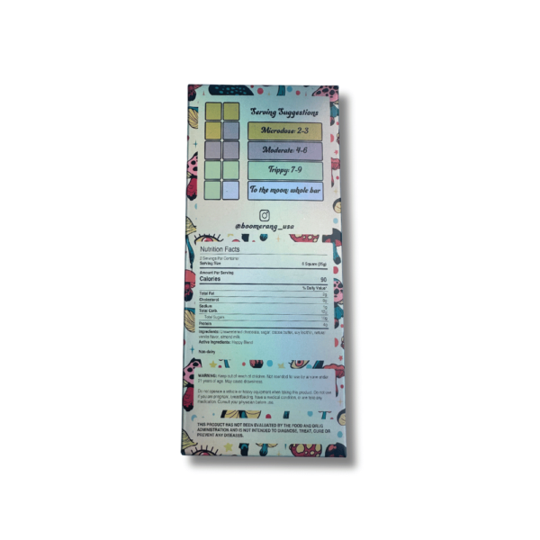 4g Boomerang Dairy-Free Belgian Dark Chocolate Mushroom Bar - Image 3