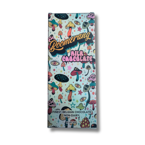 4g Boomerang Dairy-Free Belgian Milk Chocolate Mushroom Bar