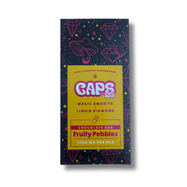 1g Caps Magic Amanita Chocolate Bar - Fruity Pebbles