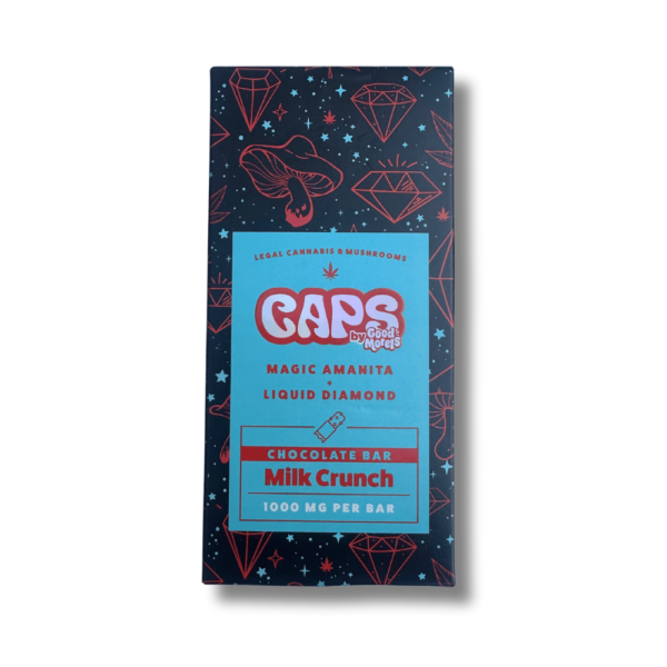 1g Caps Magic Amanita Chocolate Bar - Milk Crunch