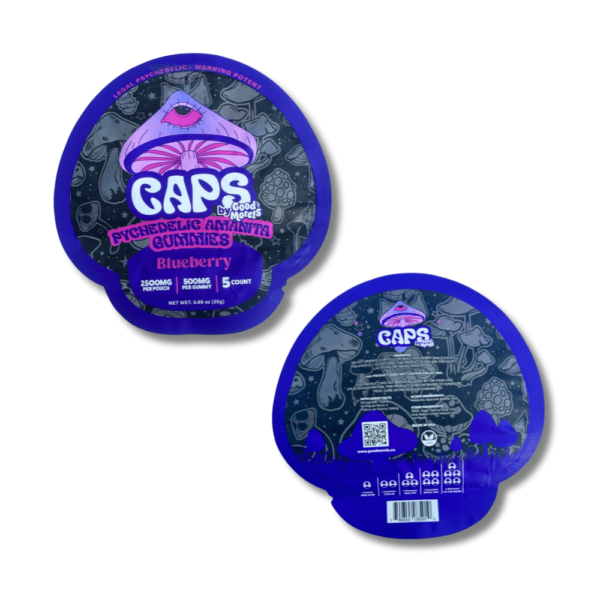 2.5g Caps Psychedelic Amanita Gummies - Blueberry - Image 4