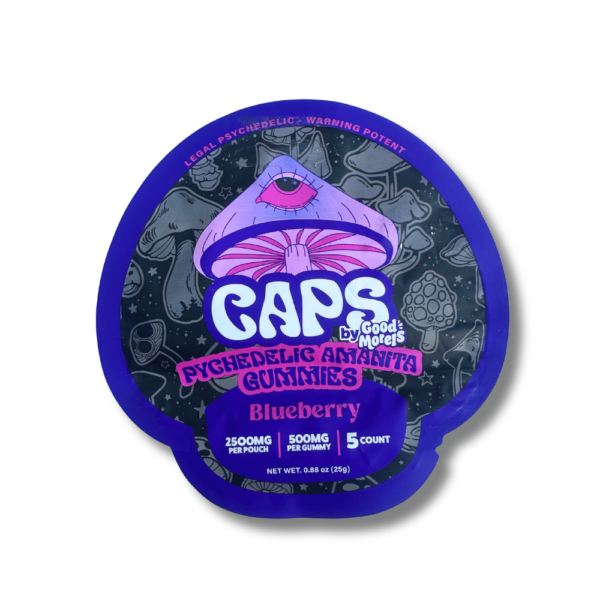 2.5g Caps Psychedelic Amanita Gummies - Blueberry