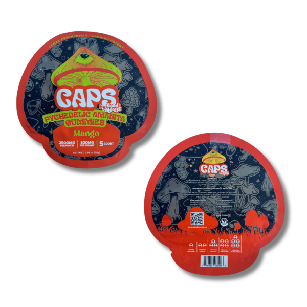 2.5g Caps Psychedelic Amanita Gummies - Mango - Image 4