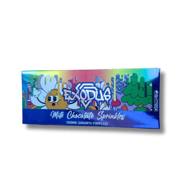 1.5g Exodus Amanita Chocolate Bar - Milk Chocolate Sprinkles