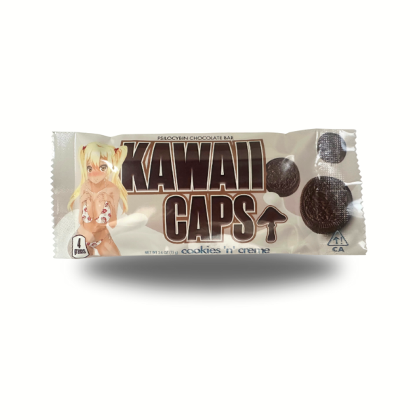 4g Kawaii Caps Magic Mushroom Chocolate Bar - Cookies & Cream