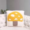 Cozy Mushroom Pillow Case - Yellow