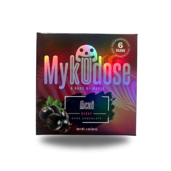 6g Mykodose Acai Berry Dark Chocolate Bliss Bar - Image 3