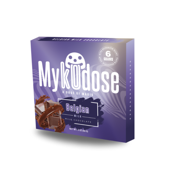 6g Mykodose Belgian Milk Chocolate Bar