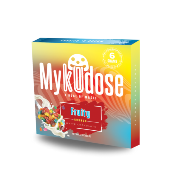 6g Mykodose Fruity Crunch White Chocolate Bar