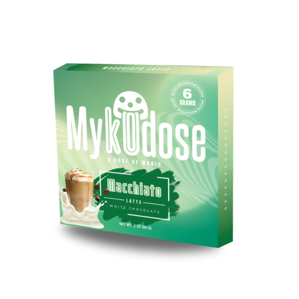 6g Mykodose Macchiato Latte White Chocolate Bar
