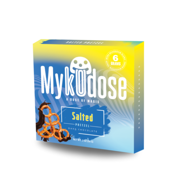 6g Mykodose Salted Pretzel Dark Chocolate Bar
