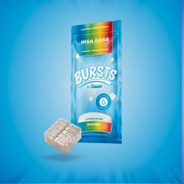1G Sauce Bursts High Potency Edibles for an Unforgettable Journey - Mystery (Hybrid) Live Resin Infused Gummies
