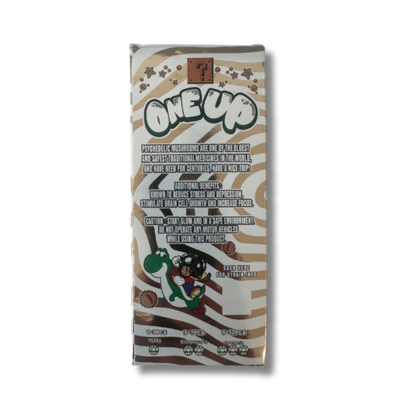 3.5g One Up Mushroom Chocolate Bar - Cookies & Cream - Image 3
