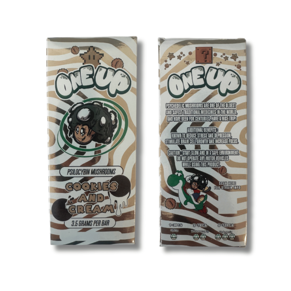 3.5g One Up Mushroom Chocolate Bar - Cookies & Cream - Image 4