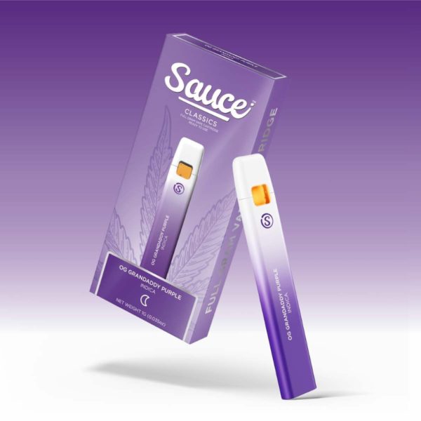 1G Sauce Classics Indica Distillate Vape - OG Grandaddy Purple Vape