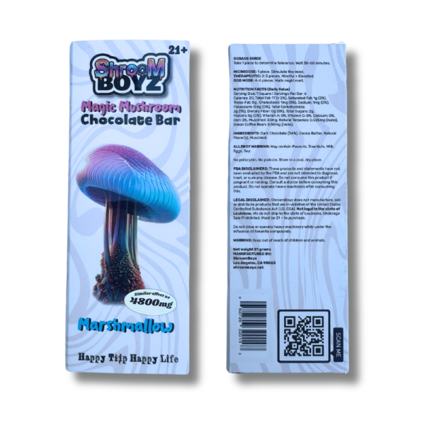 Shroom Boyz Amanita Mushroom Chocolate Bar - Marshmallow - Image 5