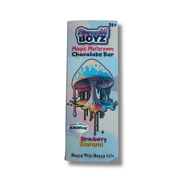 Shroom Boyz Amanita Mushroom Chocolate Bar - Strawberry Banana - Image 3