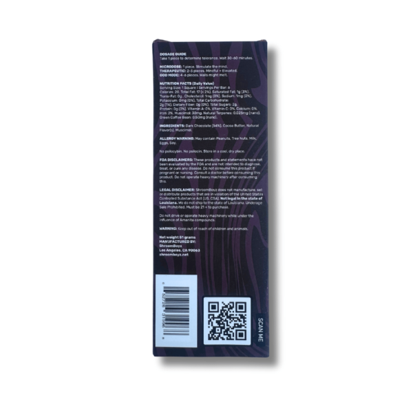 Shroom Boyz Amanita Mushroom Chocolate Bar - Dark Chococlate - Image 4