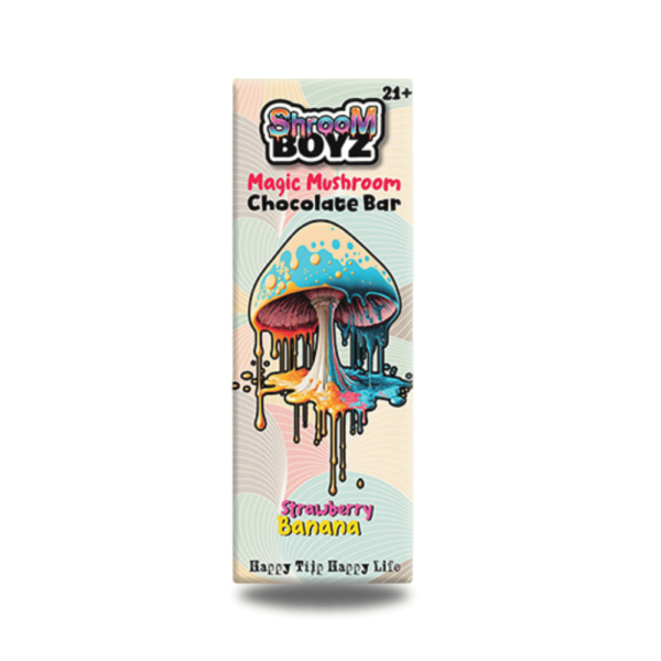 Shroom Boyz Amanita Mushroom Chocolate Bar - Strawberry Banana