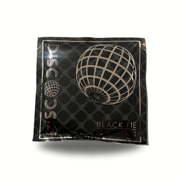 4g Black Tie 50/50 Dark/Milk Chocolate Studio54 Disc by discOdisc