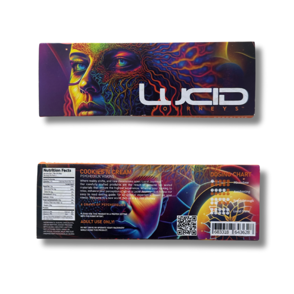 4g Lucid Journey Milk Chocolate Bar (Cookies & Cream)