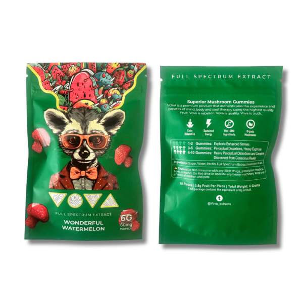 6g VOVA Mushroom Gummies - Wonderful Watermelon - Image 4