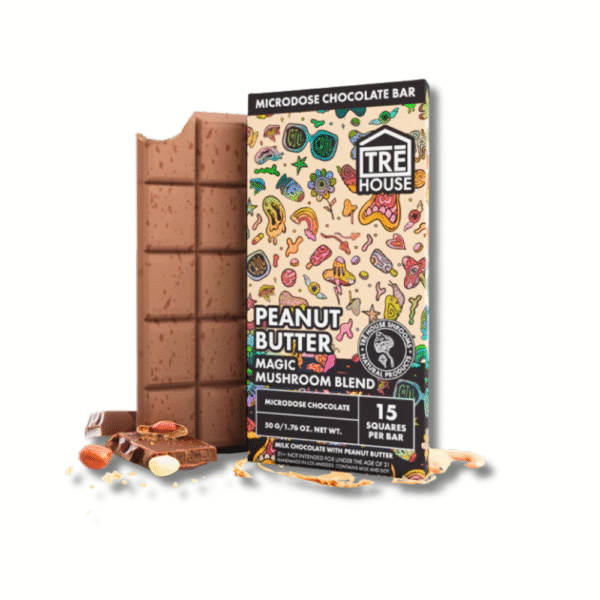 TRĒ House Magic Mushroom Chocolate Bar - Peanut Butter Milk Chocolate - Image 2