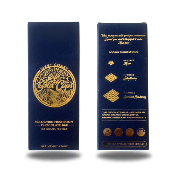 3.5g West Coast Gold Caps Chocolate Bar - Image 4