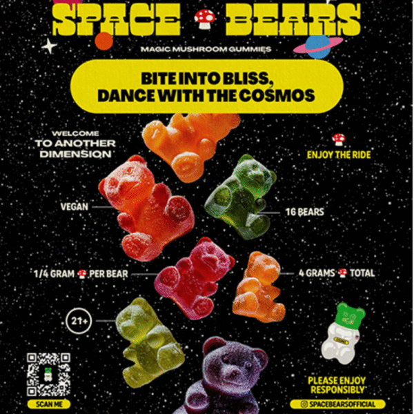 4g Space Bears Gummy Bears - Cosmic Blend - Image 3