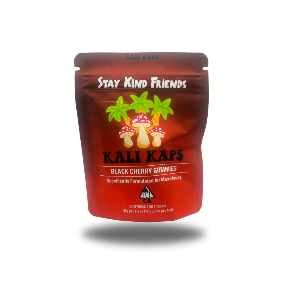 3.5g Psily Bynz Pouches - Kali Kaps - Black Cherry