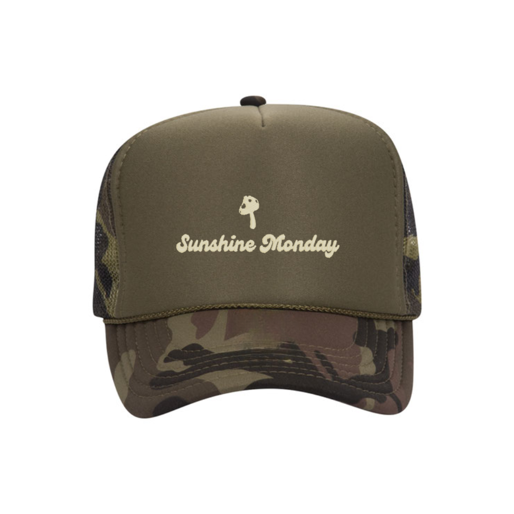 Sunshine Monday Camo Foam Trucker Hat