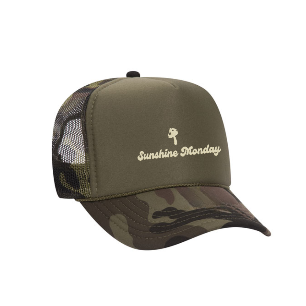 Sunshine Monday Camo Foam Trucker Hat - Image 2