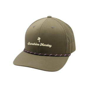 Sunshine Monday Laser Cut Rope Hat - olive
