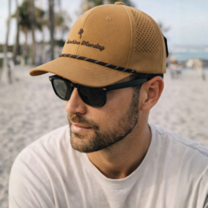 Sunshine Monday Laser Cut Rope Hat - Beige