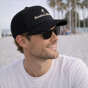 Foam Mesh Trucker Hat - Black