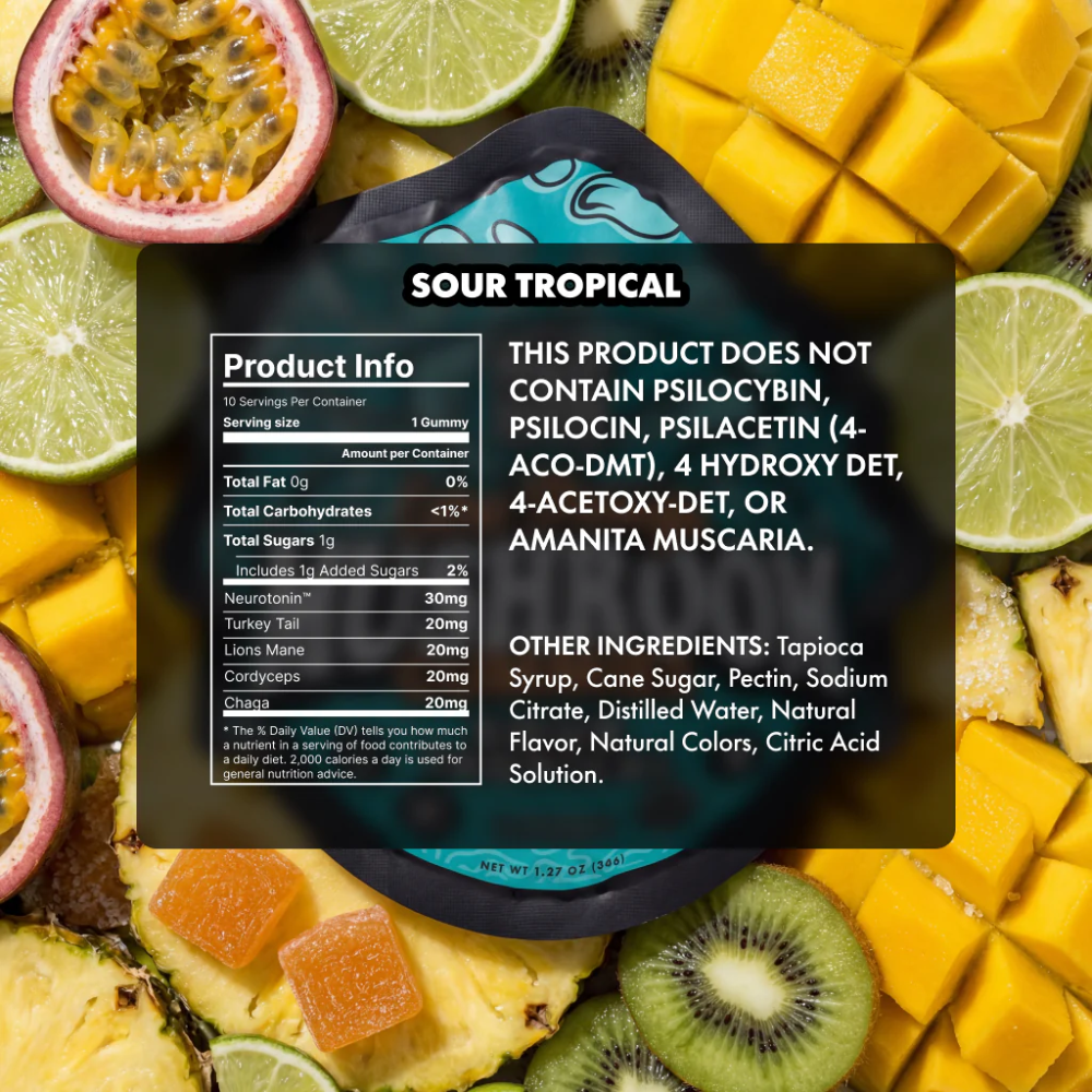 TRĒ House Extra Strength Magic Mushroom Gummies - Sour Tropical - Image 3