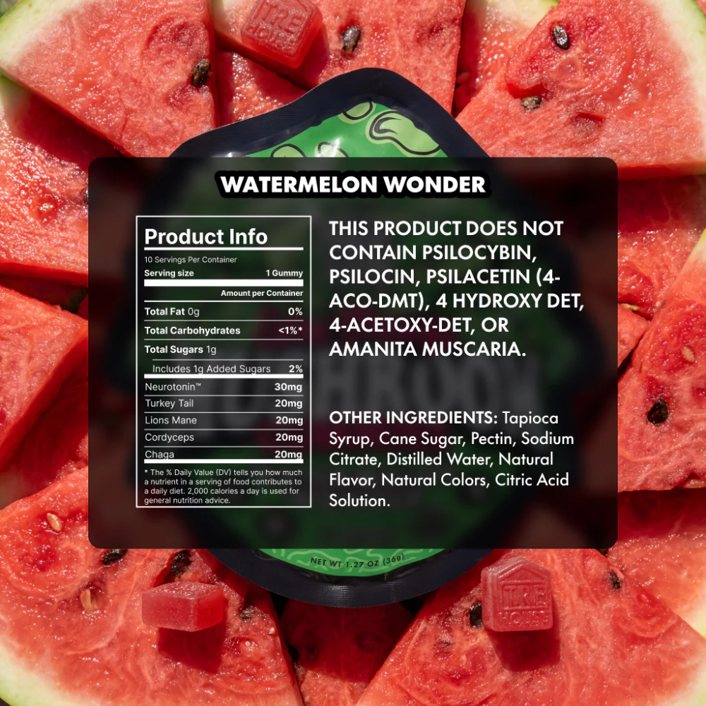 TRĒ House Extra Strength Magic Mushroom Gummies - Watermelon Wonder - Image 3