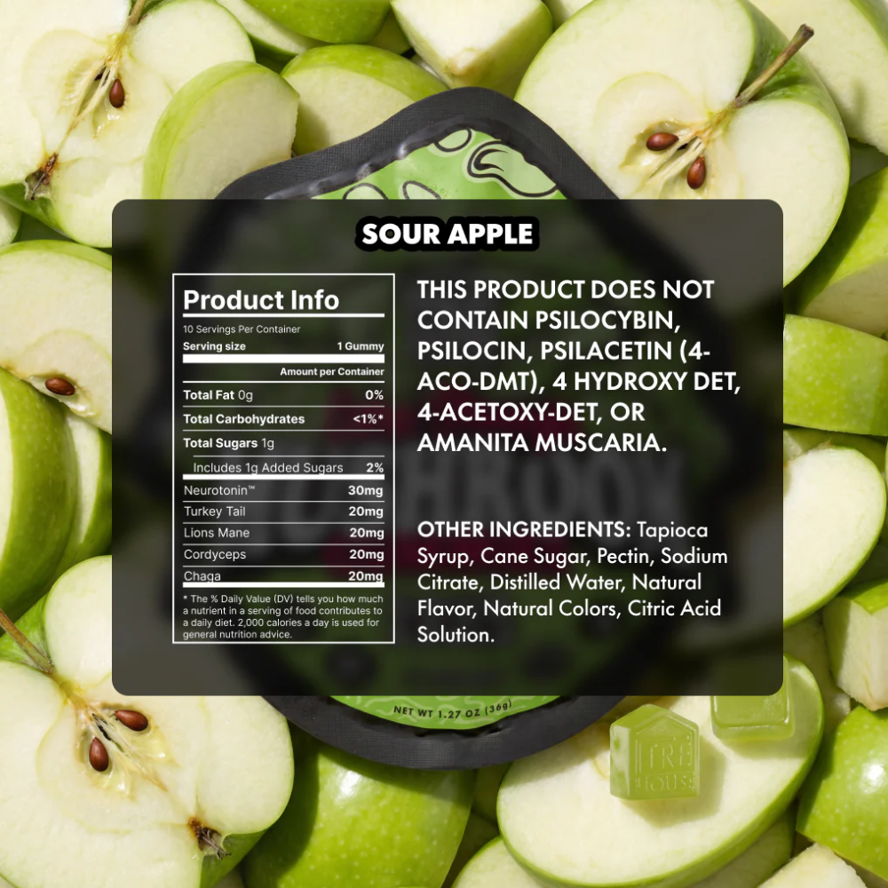 TRĒ House Extra Strength Magic Mushroom Gummies - Sour Apple - Image 3