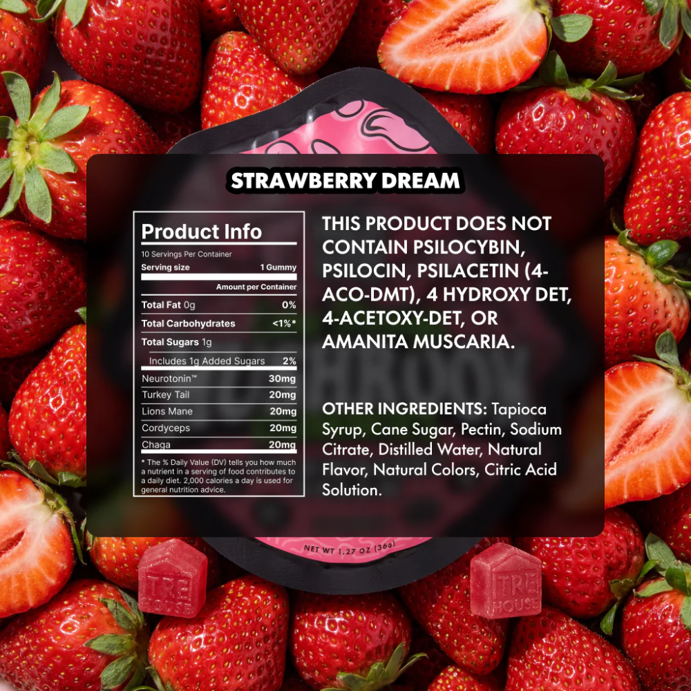 TRĒ House Extra Strength Magic Mushroom Gummies - Strawberry Dream - Image 3
