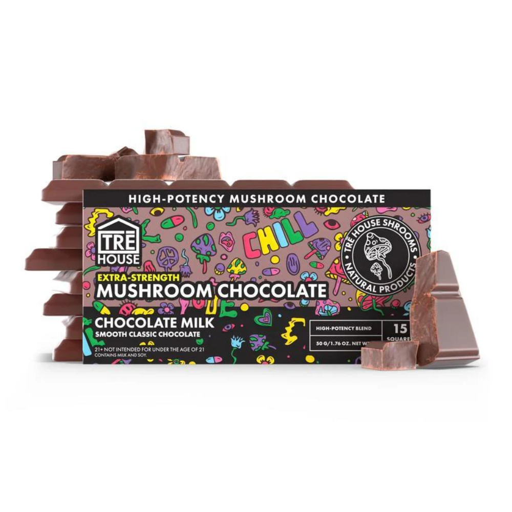 TRĒ House Extra Strength Mushroom Chocolate Bar - Chocolate Milk