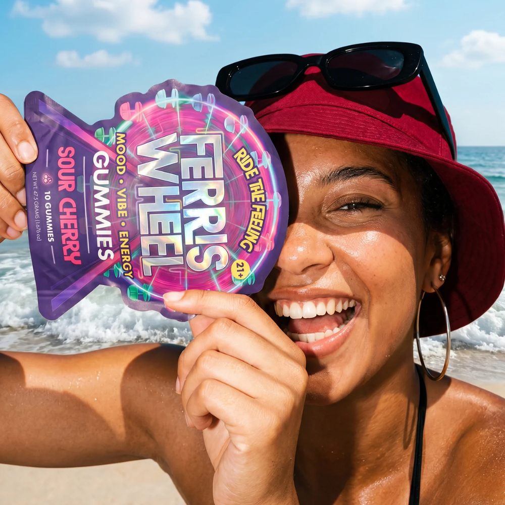 Kanna Daily Mood Gummies by Ferris Wheel - Sour Cherry - Image 2