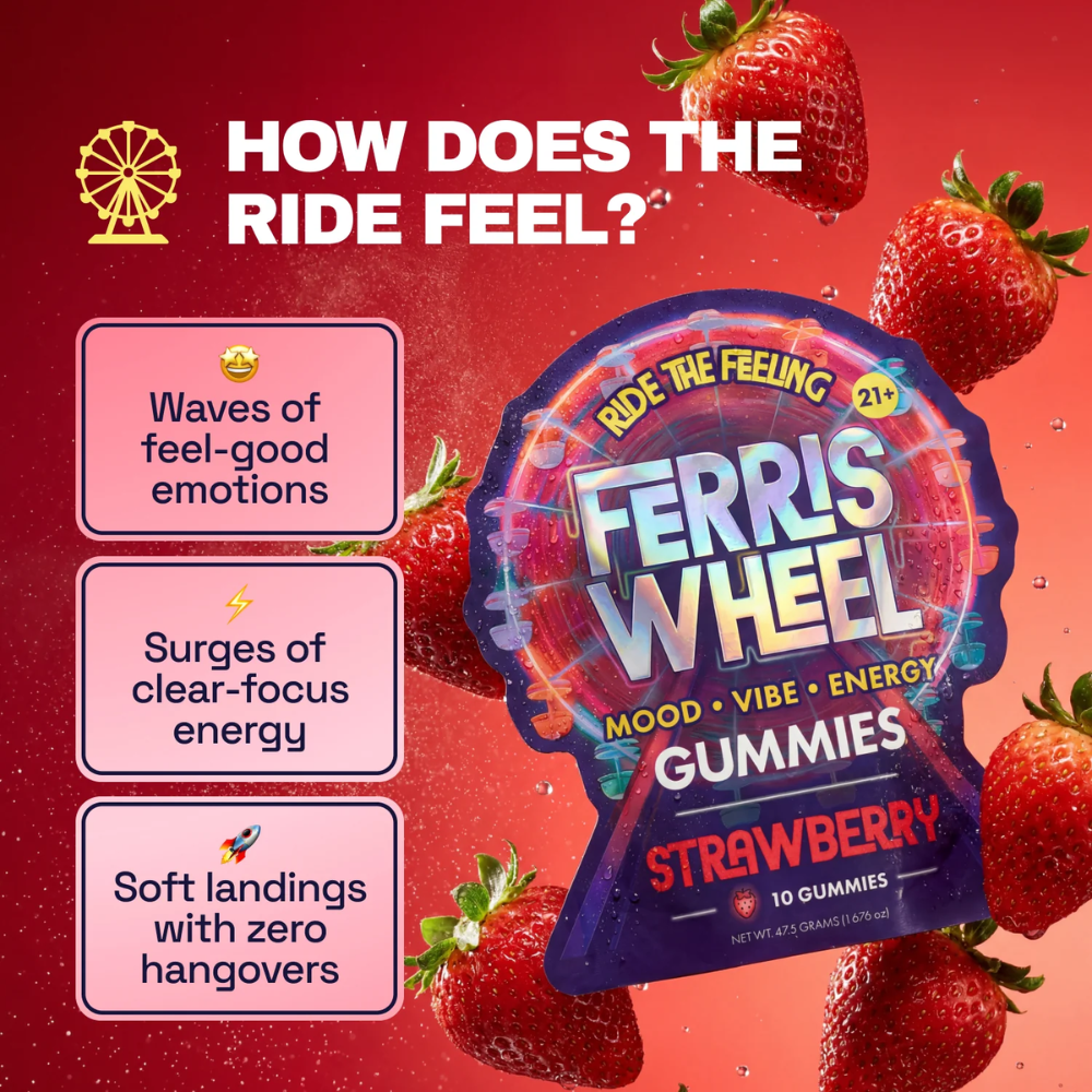 Kanna Daily Mood Gummies by Ferris Wheel - Strawberry - Image 4